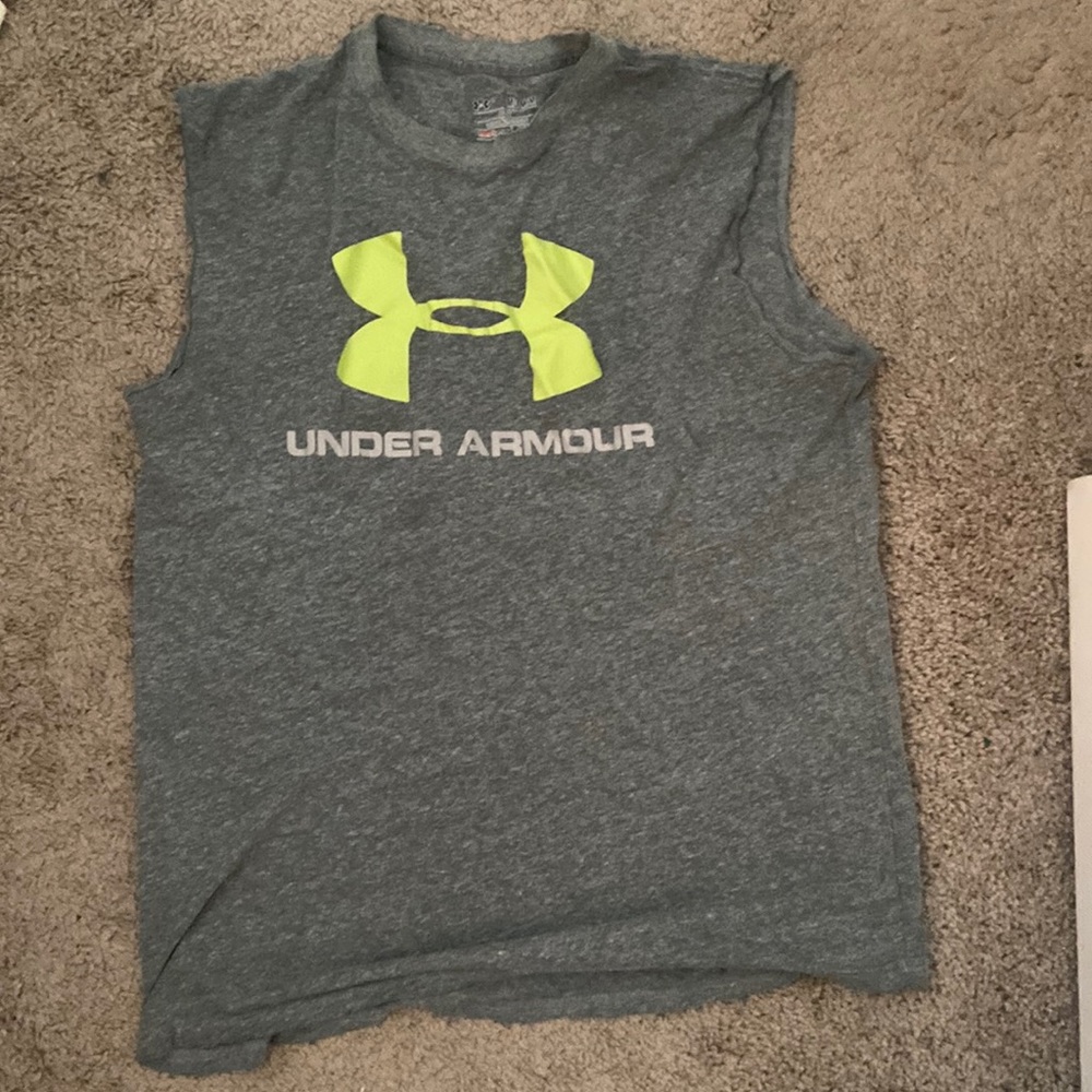 Heavily worn workout cut off